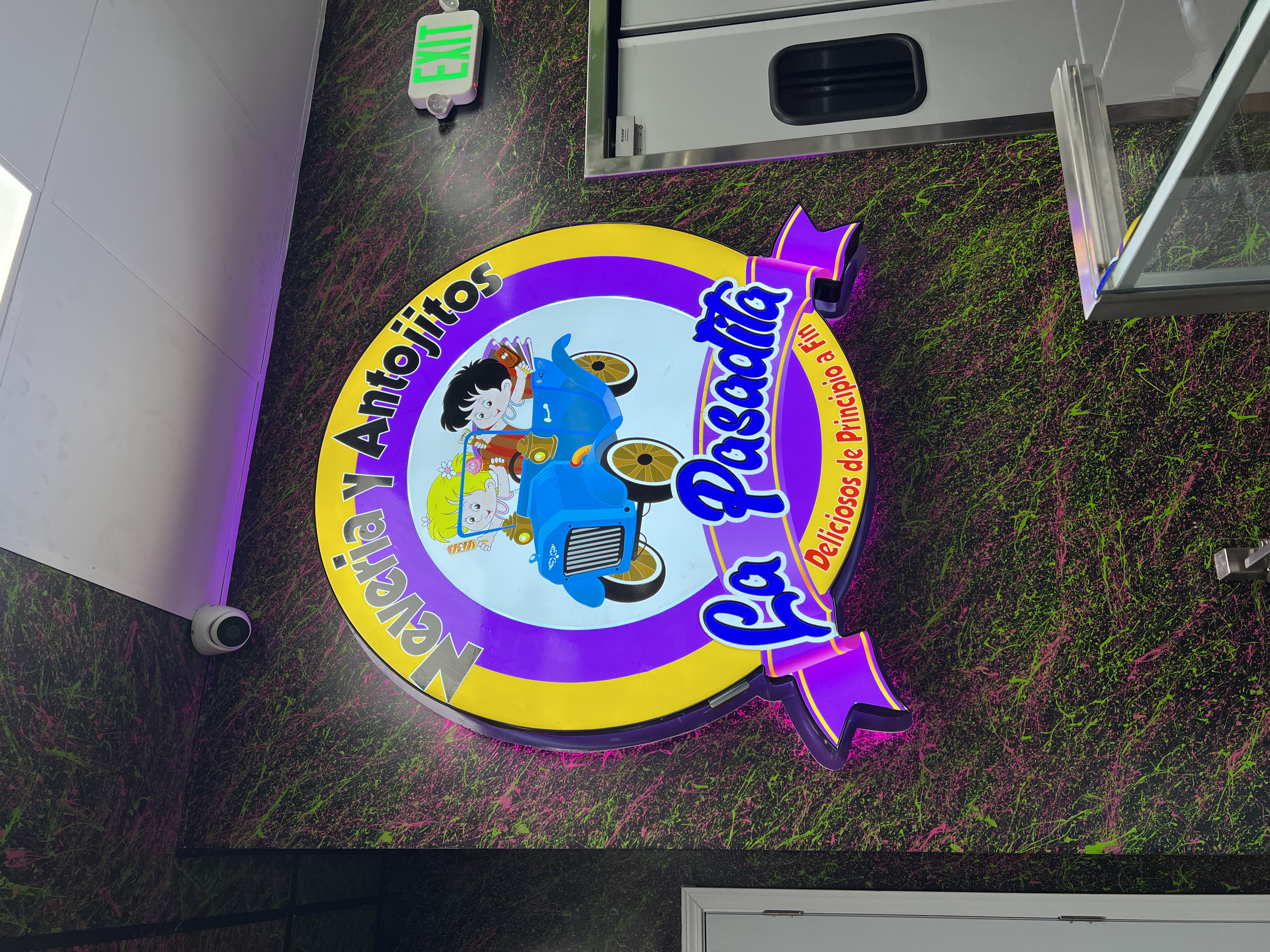 La Pasadita interior illuminated sign
