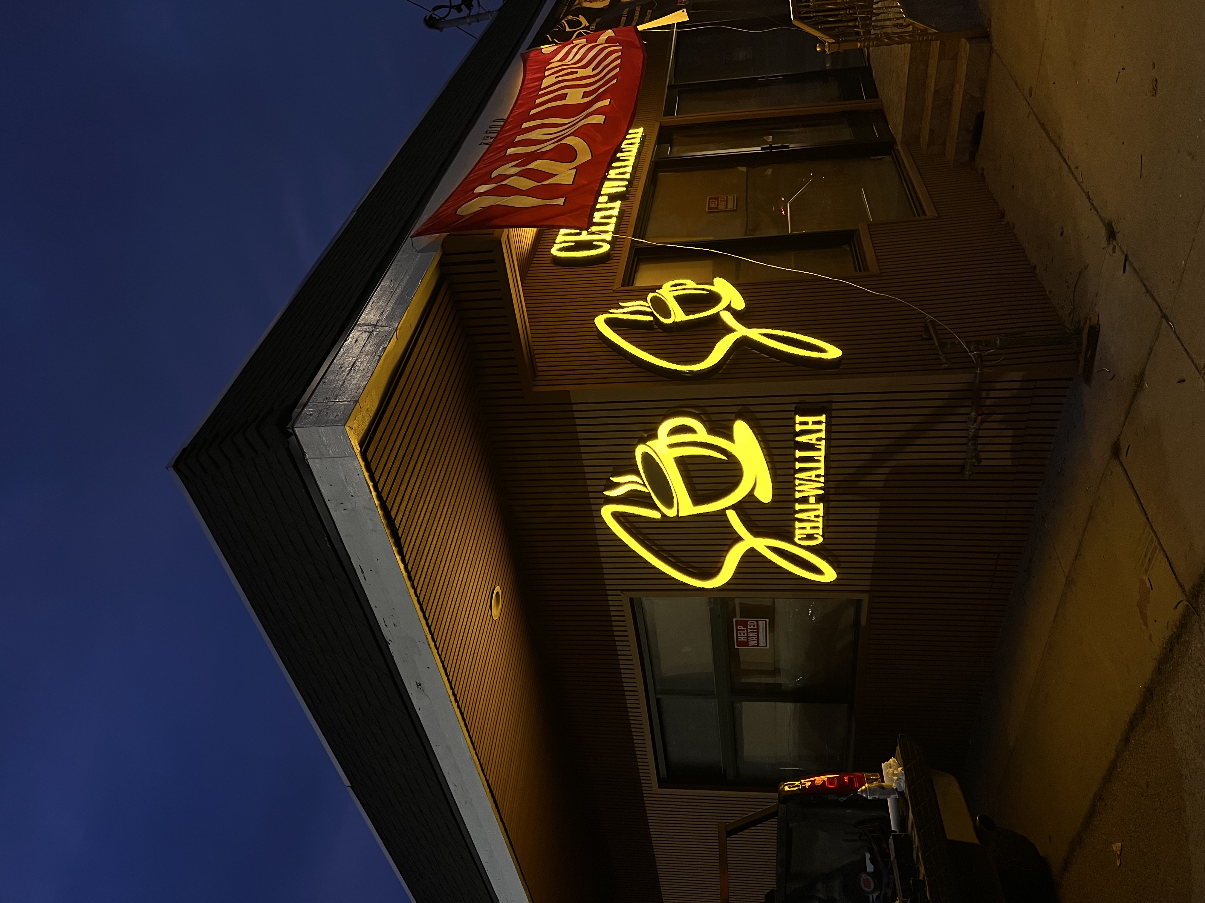 Chai-Wallah illuminated neon sign