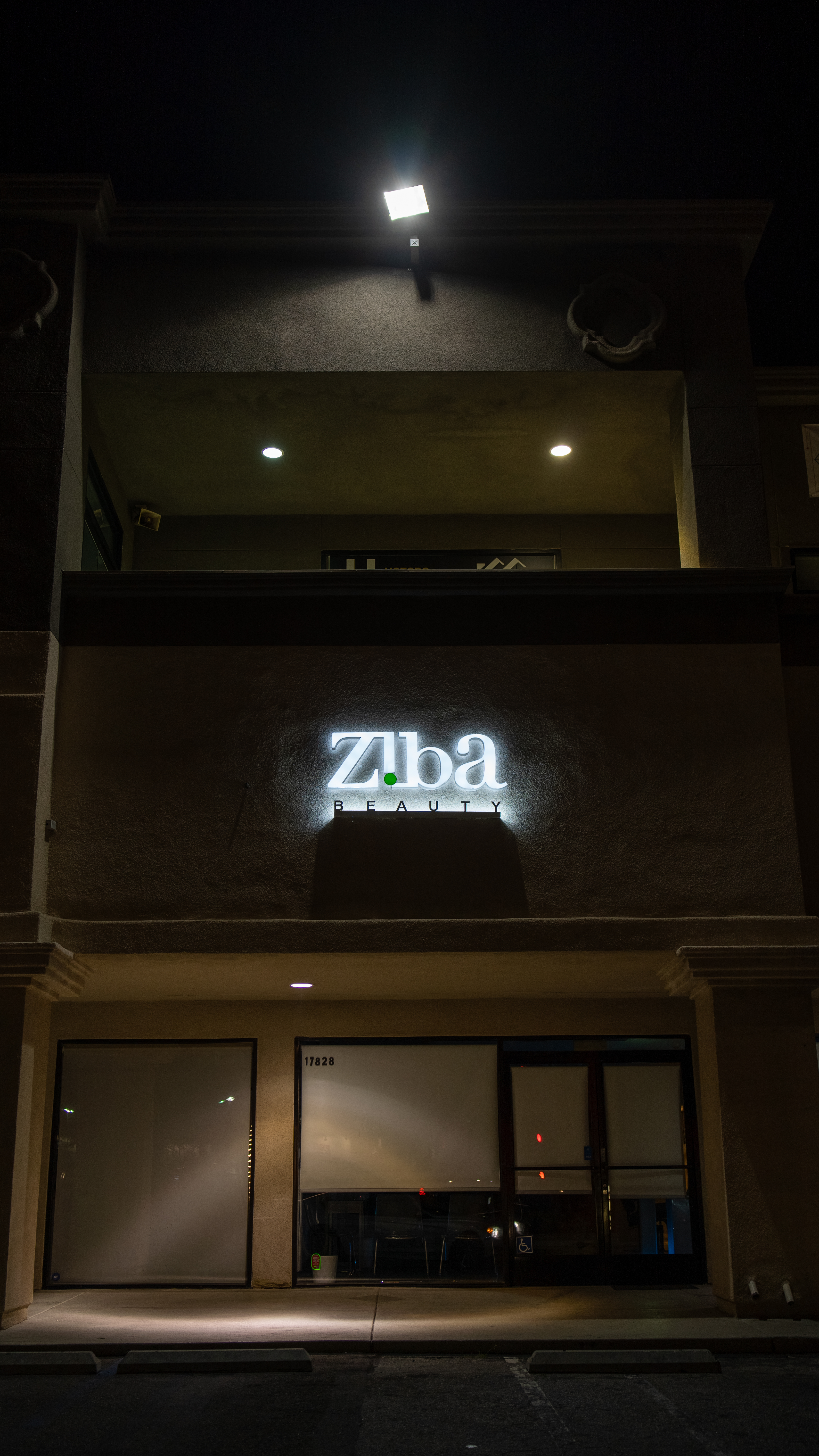 Ziba Beauty halo-lit channel letters